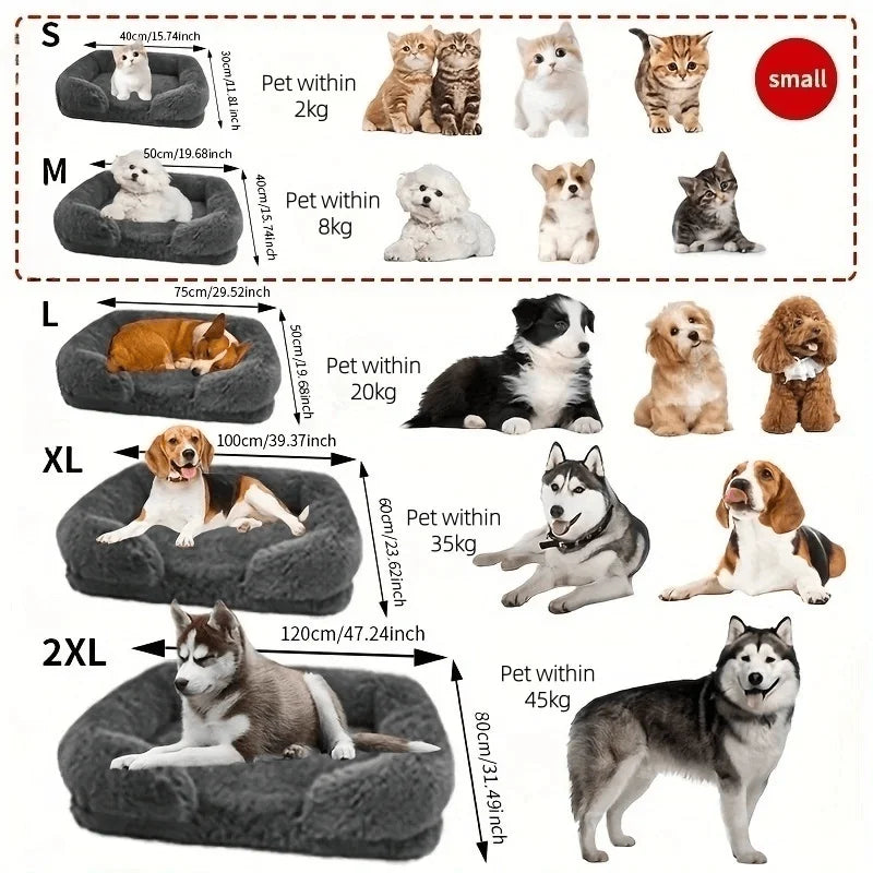 Letto Ortopedico in Memory Foam per Cani Grandi — Sollievo per Articolazioni, Displasia e Cani Senior