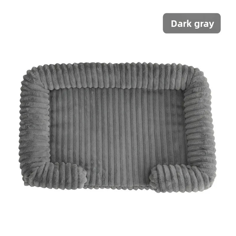 Letto ortopedico memory foam per cani Soul & Tail - colore grigio scuro, vista frontale
